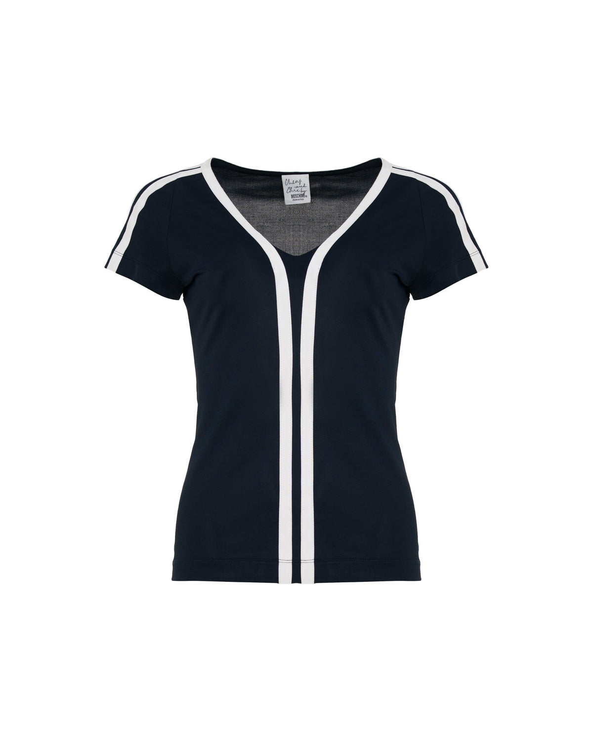 Moschino "Cheap and Chic by Moschino" double-striped top