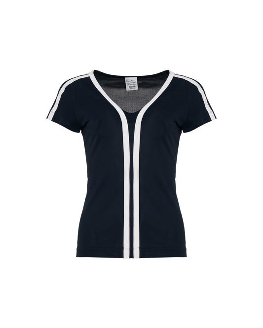 Moschino "Cheap and Chic by Moschino" double-striped top Moschino