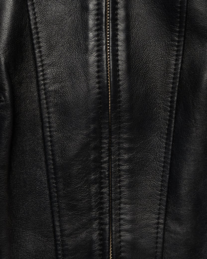 MISBHV corset faux-leather biker jacket MISBHV