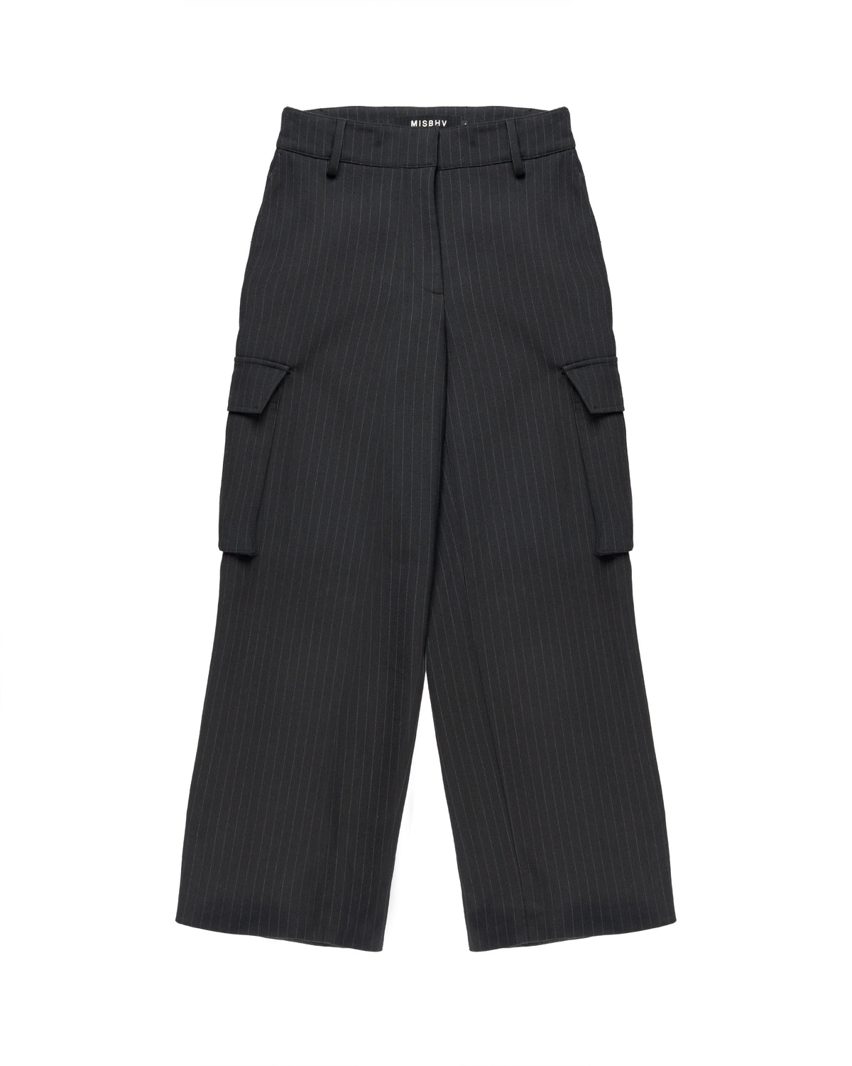 MISBHV grey striped cargo pants