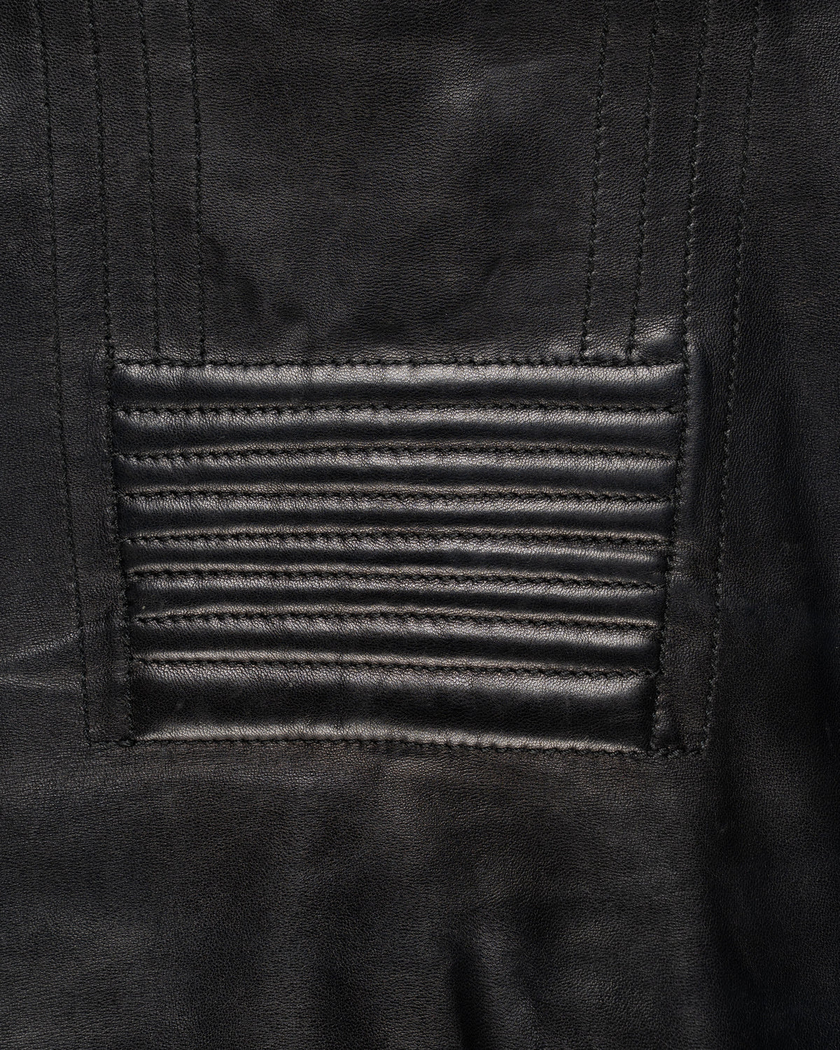 Jean Paul Gaultier Re-edition Spring-Summer 1987 paneled leather mini skirt