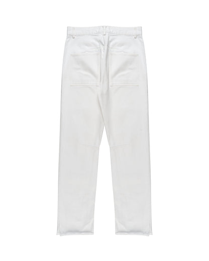 Celine tailored white denim pants Celine