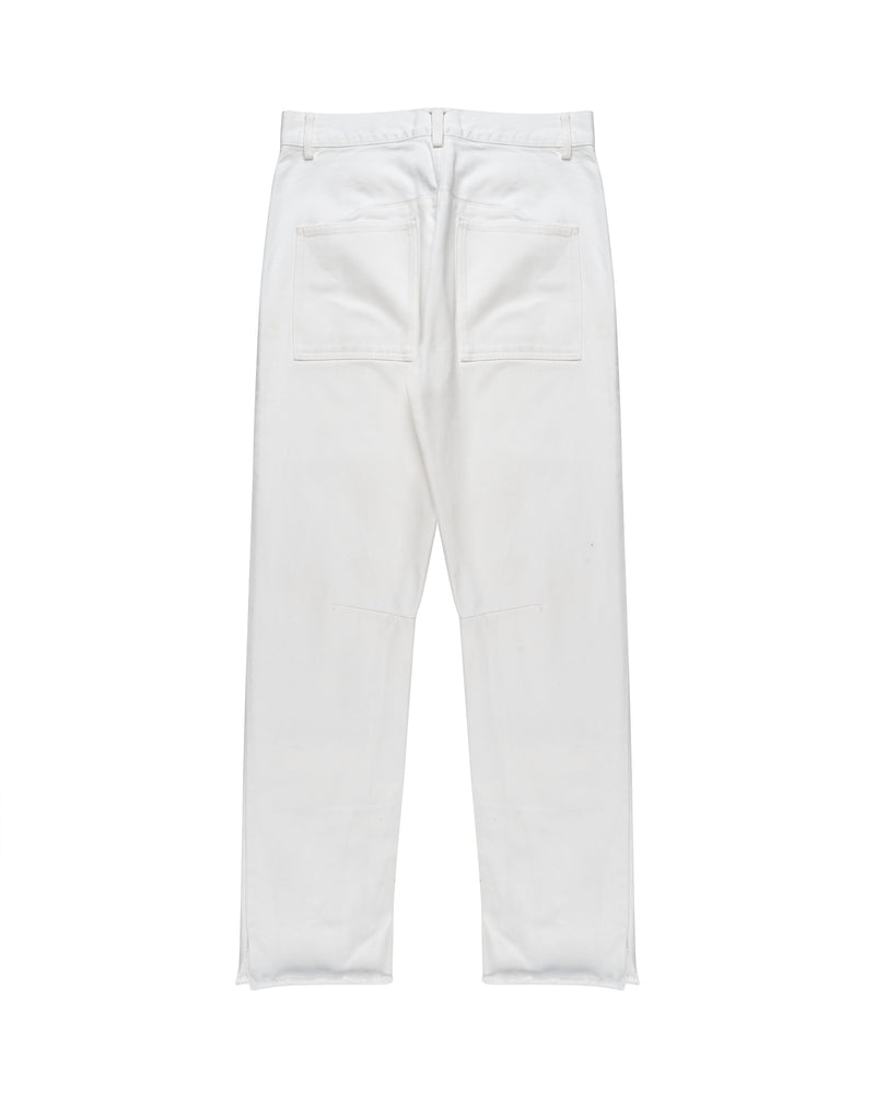 Spodnie jeansowe Celine, białe, o kroju tailored thumbnail