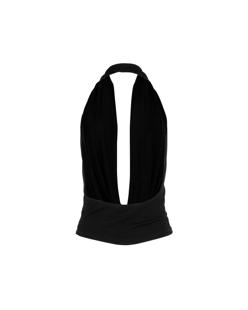 MISBHV asymmetrical one shoulder viscose top thumbnail