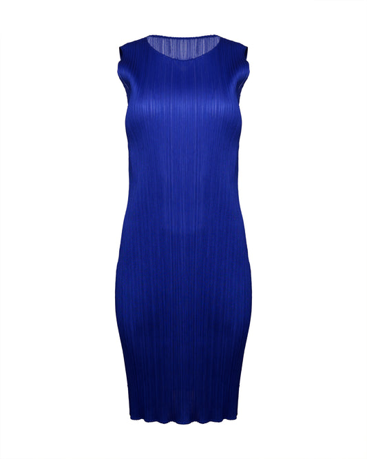 Issey Miyake Pleats Please MC July blue dress Issey Miyake