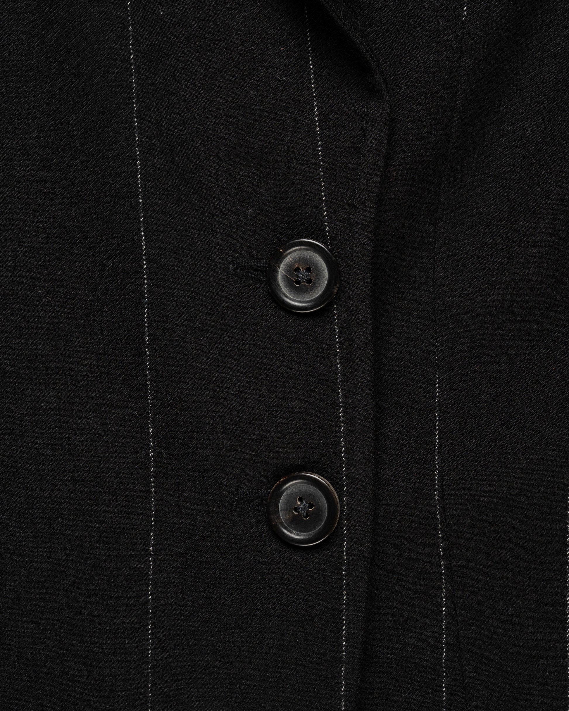 Ann Demeulemeester Pinstripe elongated laine blazer jacket Ann