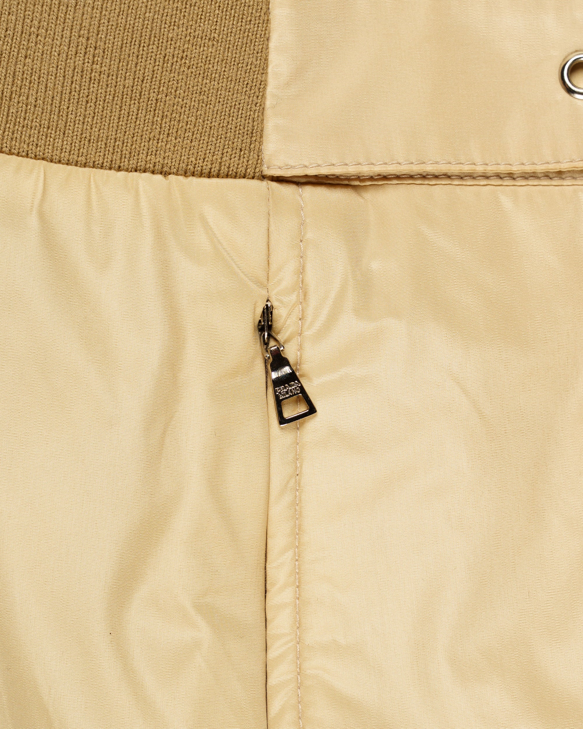 Prada Sport beige nylon belted skirt - 38
