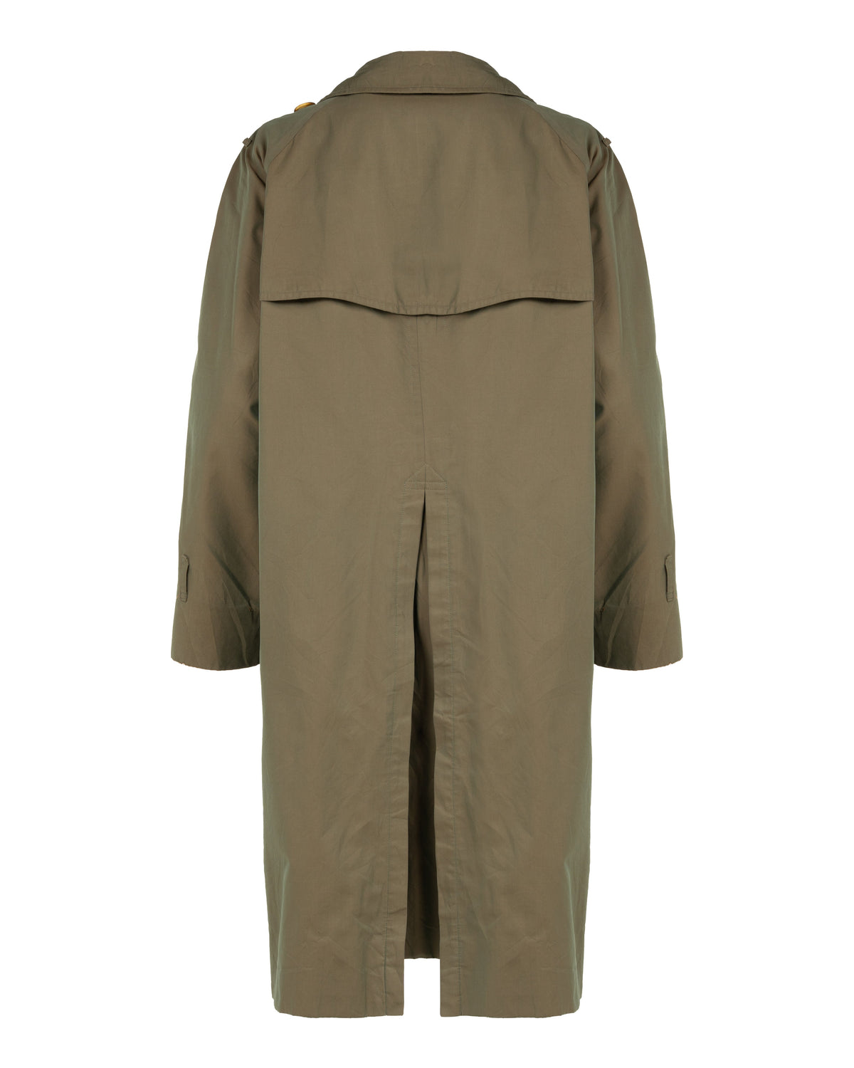 Burberry's "Highbury" Yew-green double-breasted coat