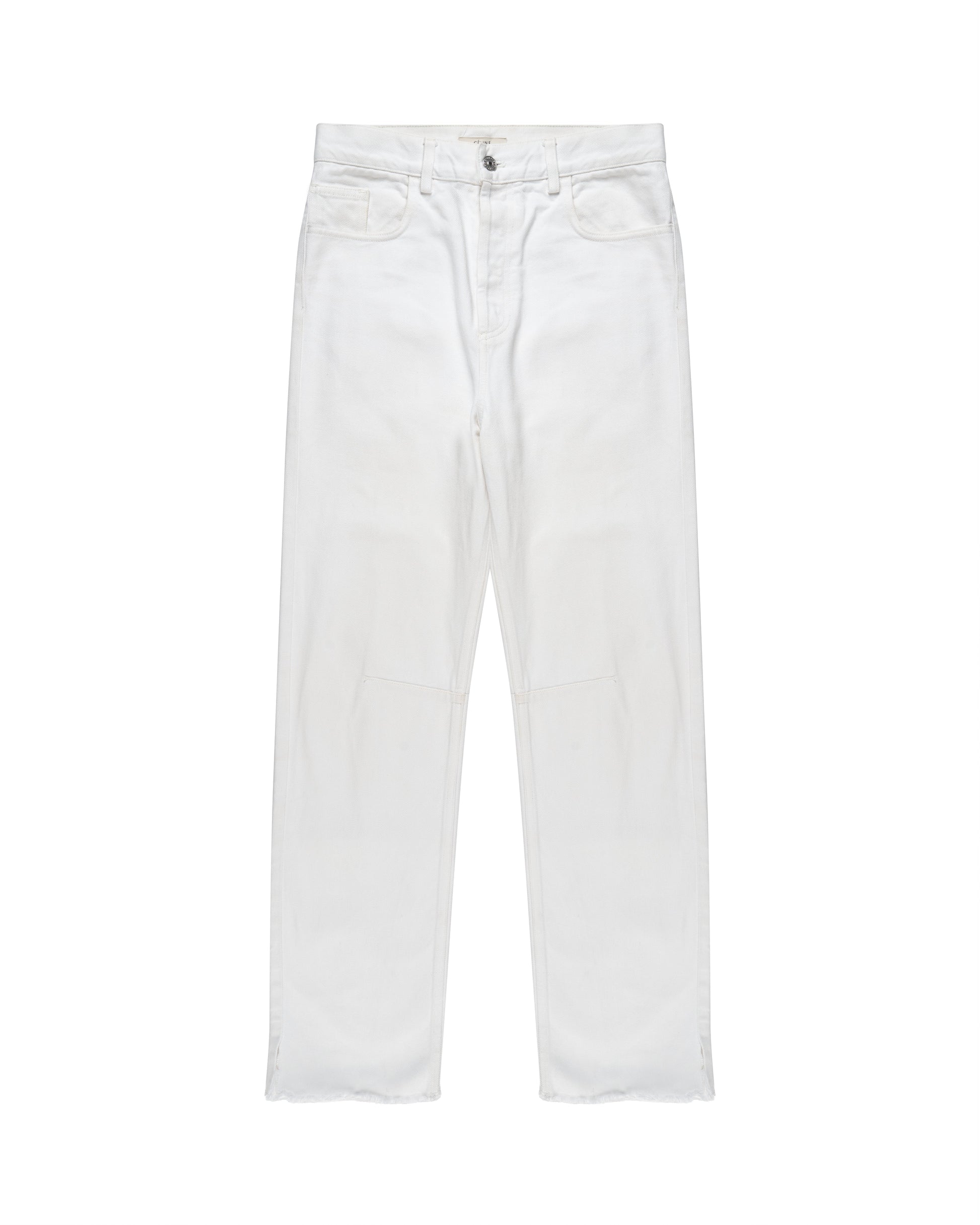 Celine tailored white denim pants Celine