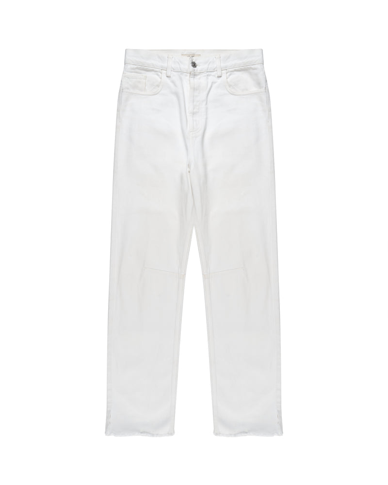 Spodnie jeansowe Celine, białe, o kroju tailored thumbnail