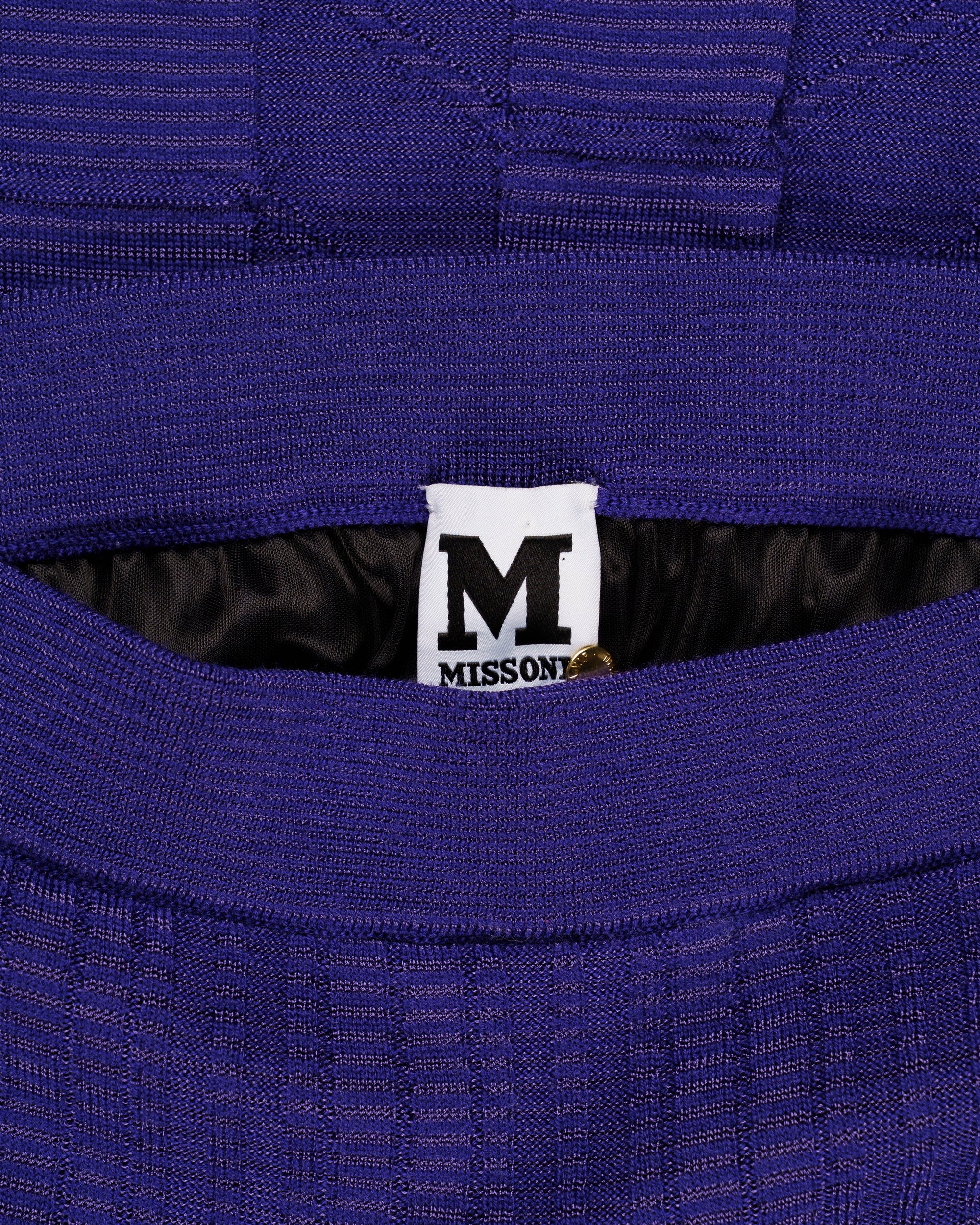 Missoni purple knitted skirt - 40