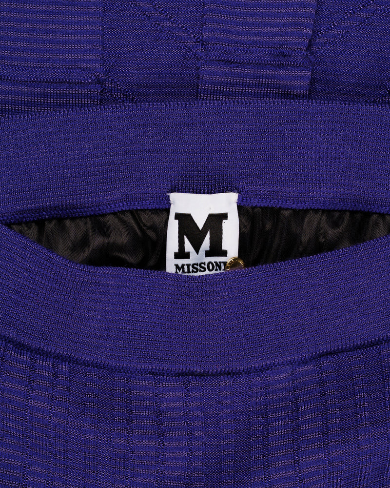 Missoni purple knitted skirt - 40 thumbnail