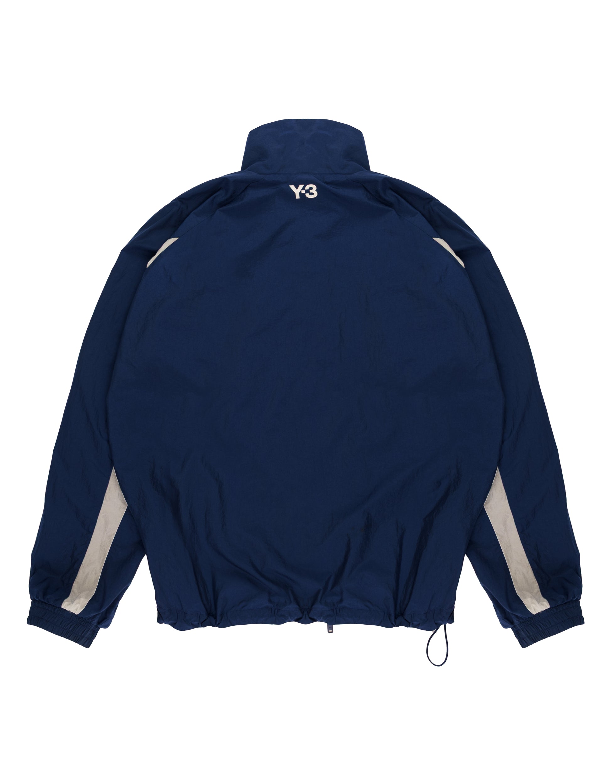 Yohji Yamamoto Y3 3-stripes nylon shell dark blue jacket