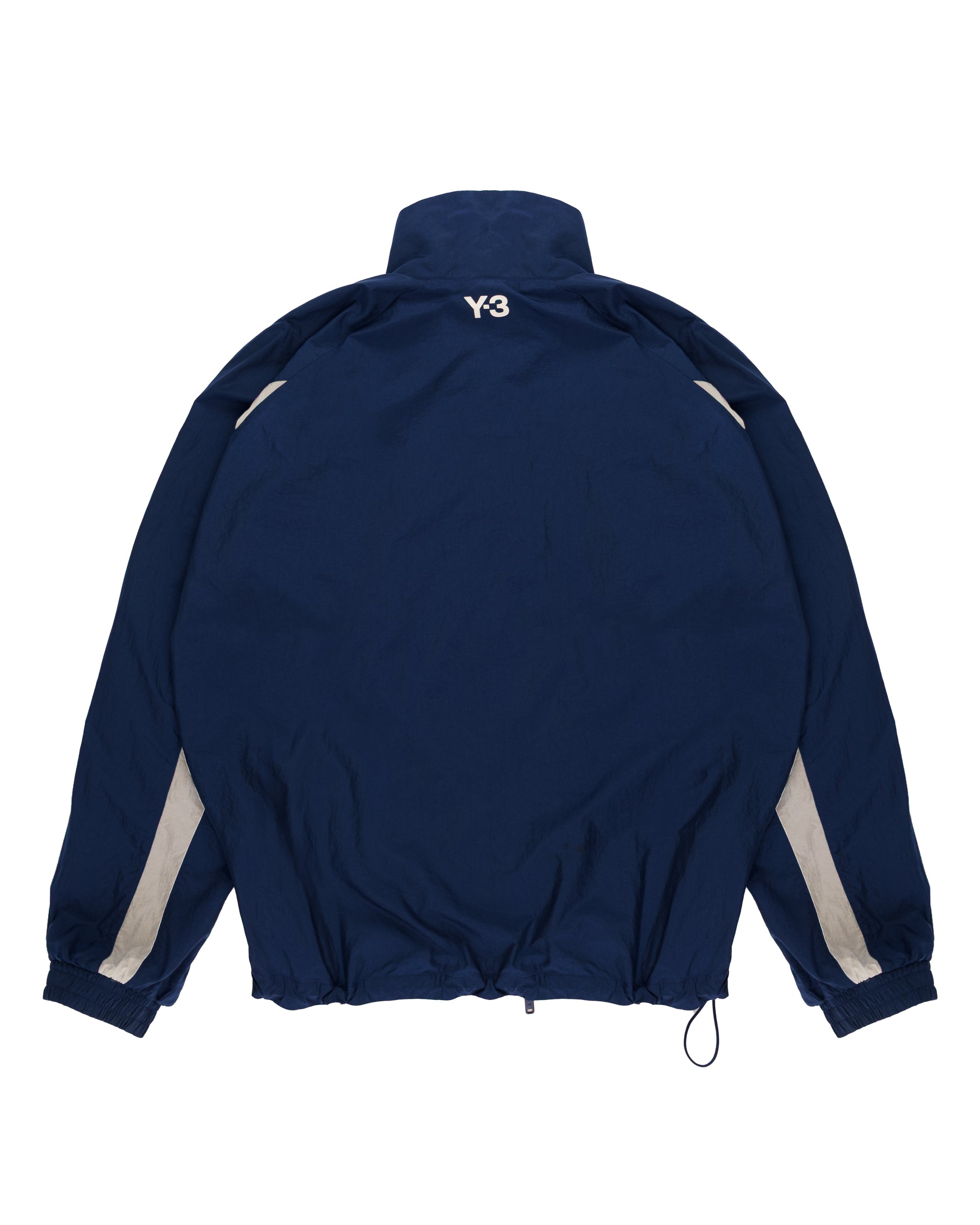 Yohji Yamamoto Y3 3-stripes nylon shell dark blue jacket