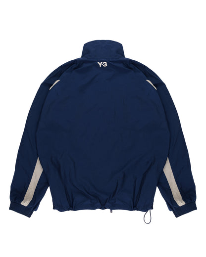 Yohji Yamamoto Y3 3-stripes nylon shell dark blue jacket