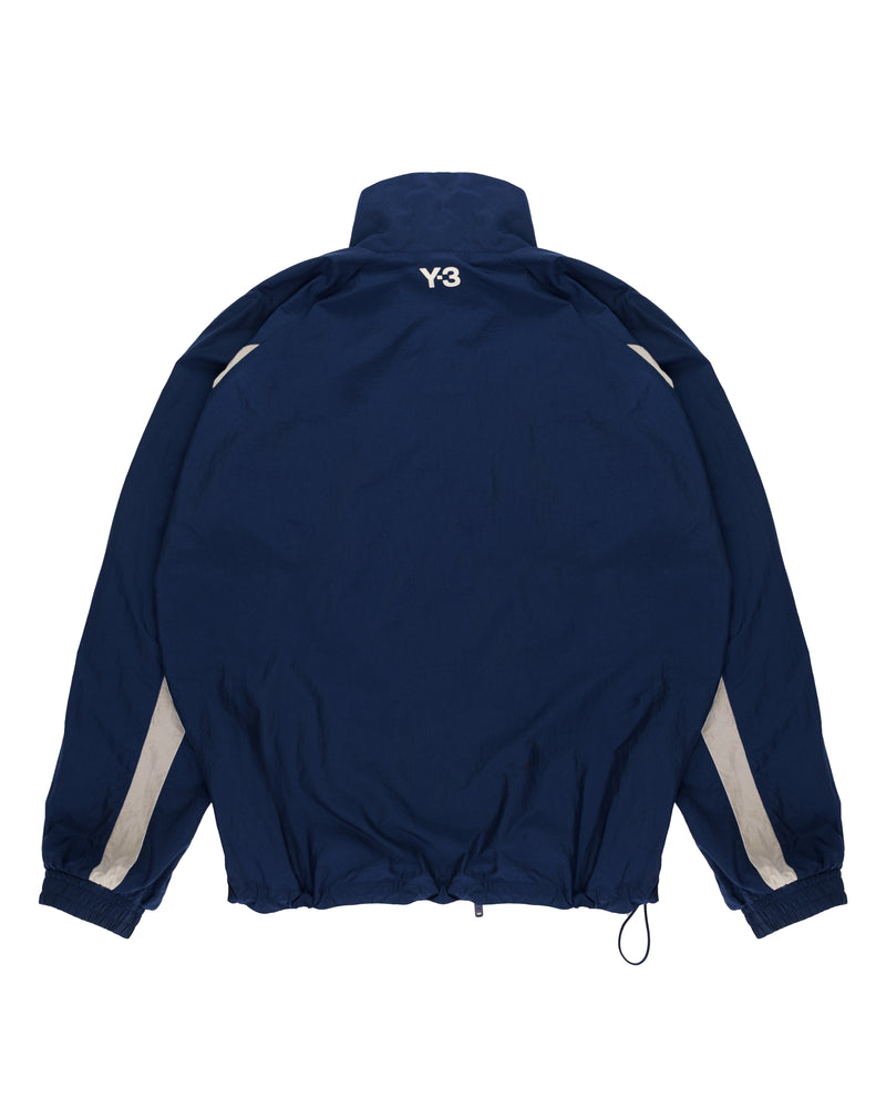 Yohji Yamamoto Y3 3-stripes nylon shell dark blue jacket thumbnail