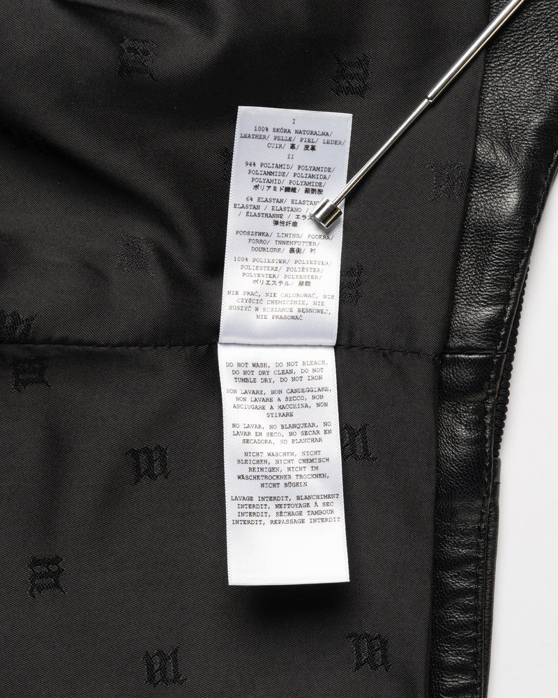 MISBHV corset faux-leather biker jacket thumbnail