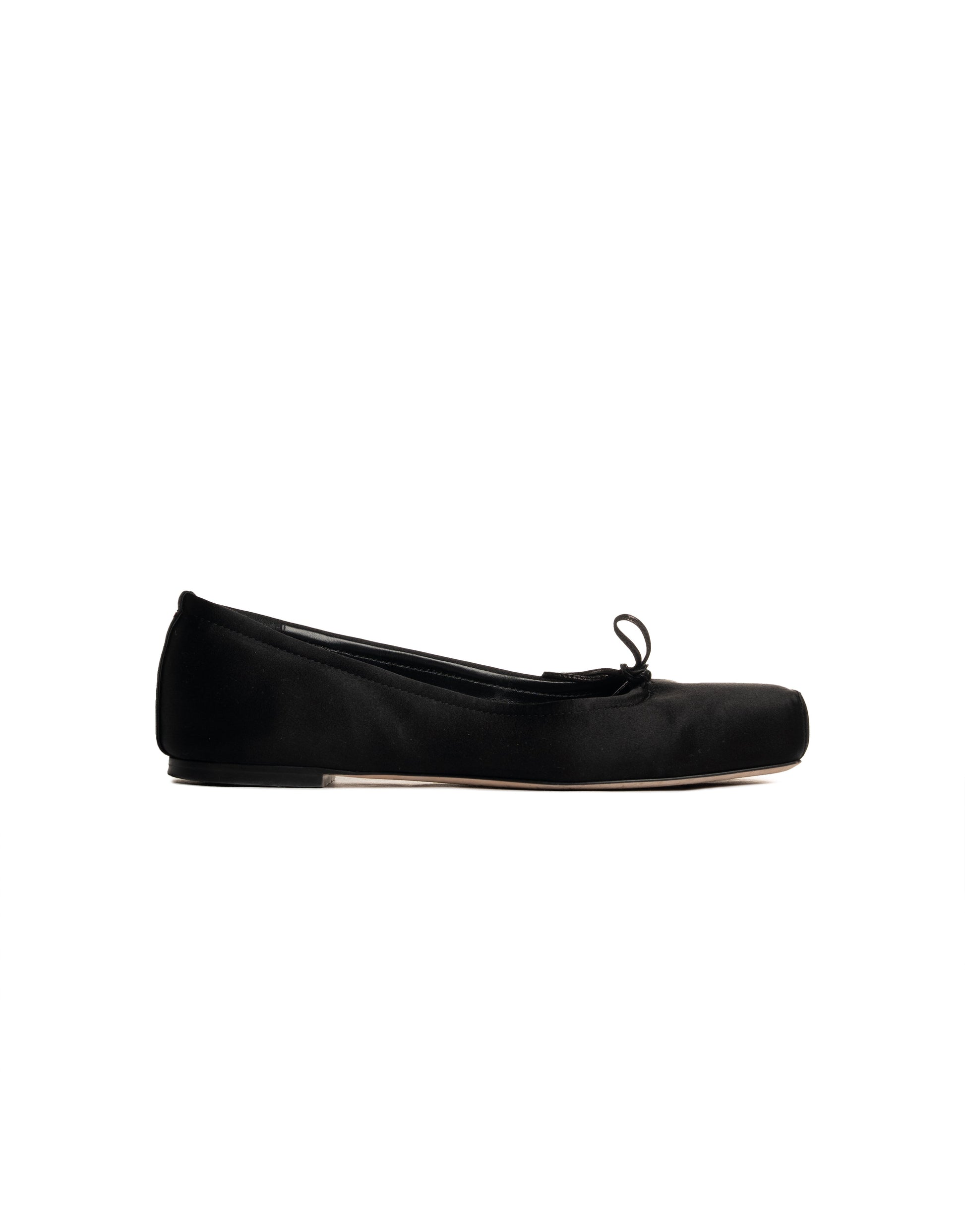 Aeyde Gabriella satin black flats Aeyde