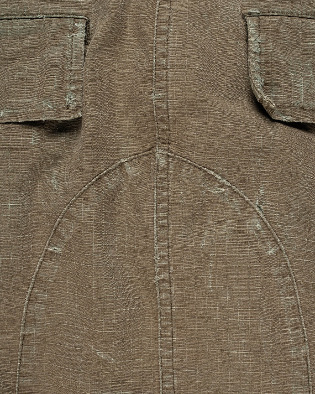 Balmain military cargo technical nylon mini skirt
