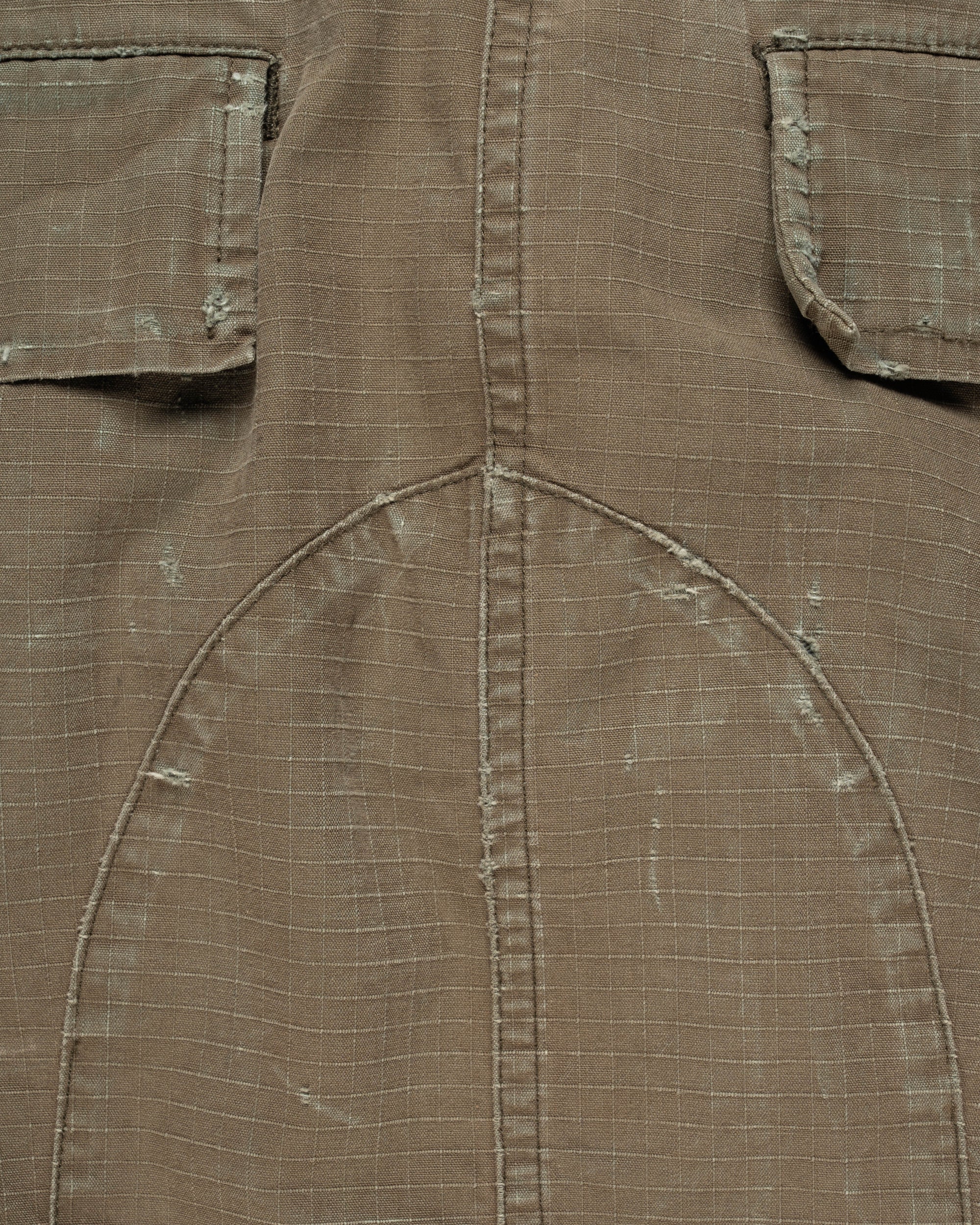 Balmain military cargo technical nylon mini skirt