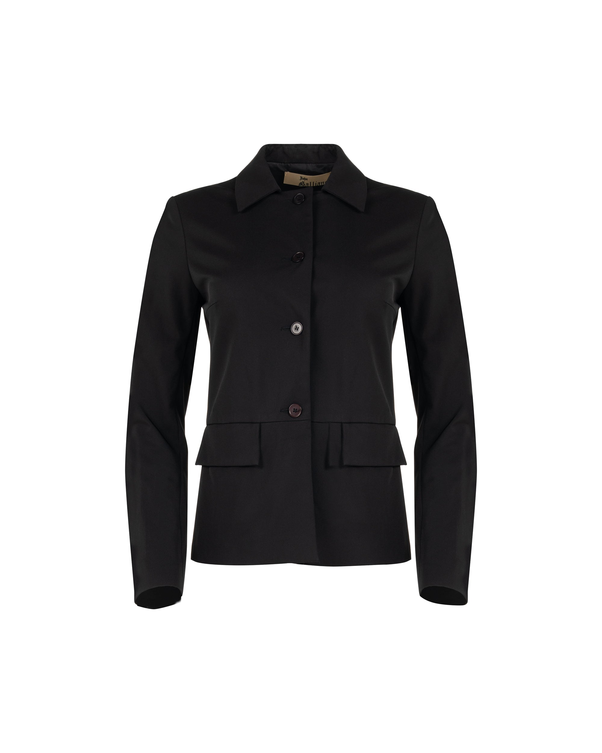 John Galliano gabardine single-breasted blazer jacket