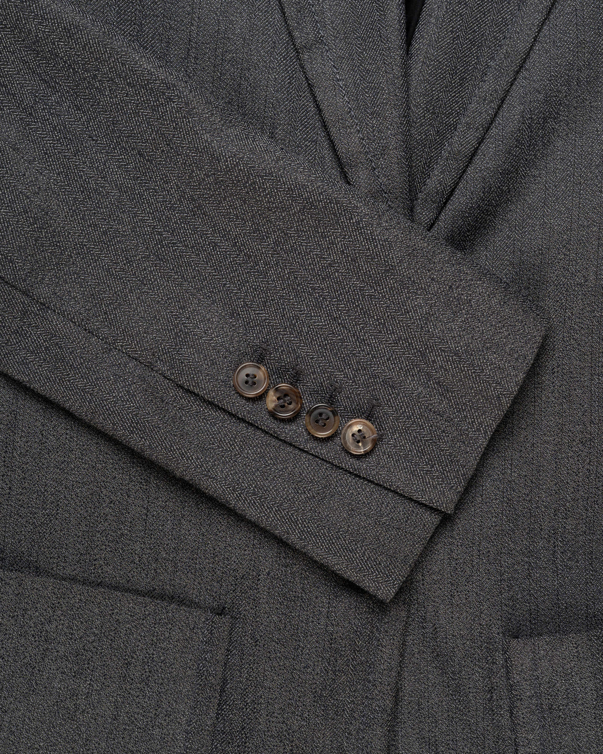 Ann Demeulemeester laced grey elongated blazer jacket