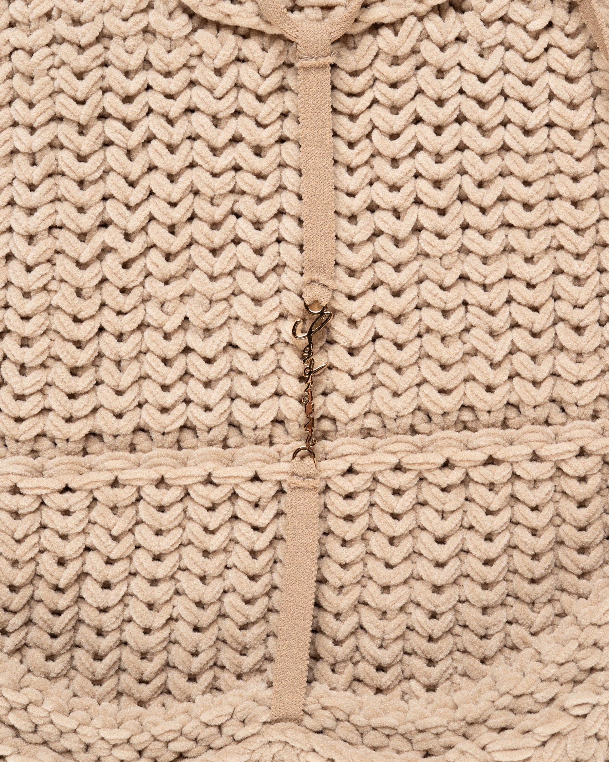 Jacquemus Halter neck knitted beige dress Jacquemus