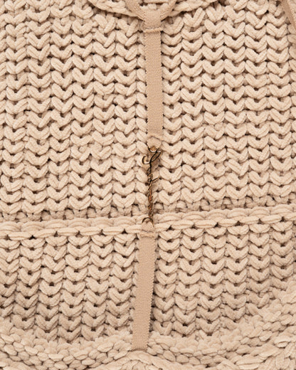 Jacquemus Halter neck knitted beige dress Jacquemus