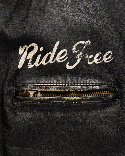 Giorgio Armani back logo leather biker jacket Giorgio Armani