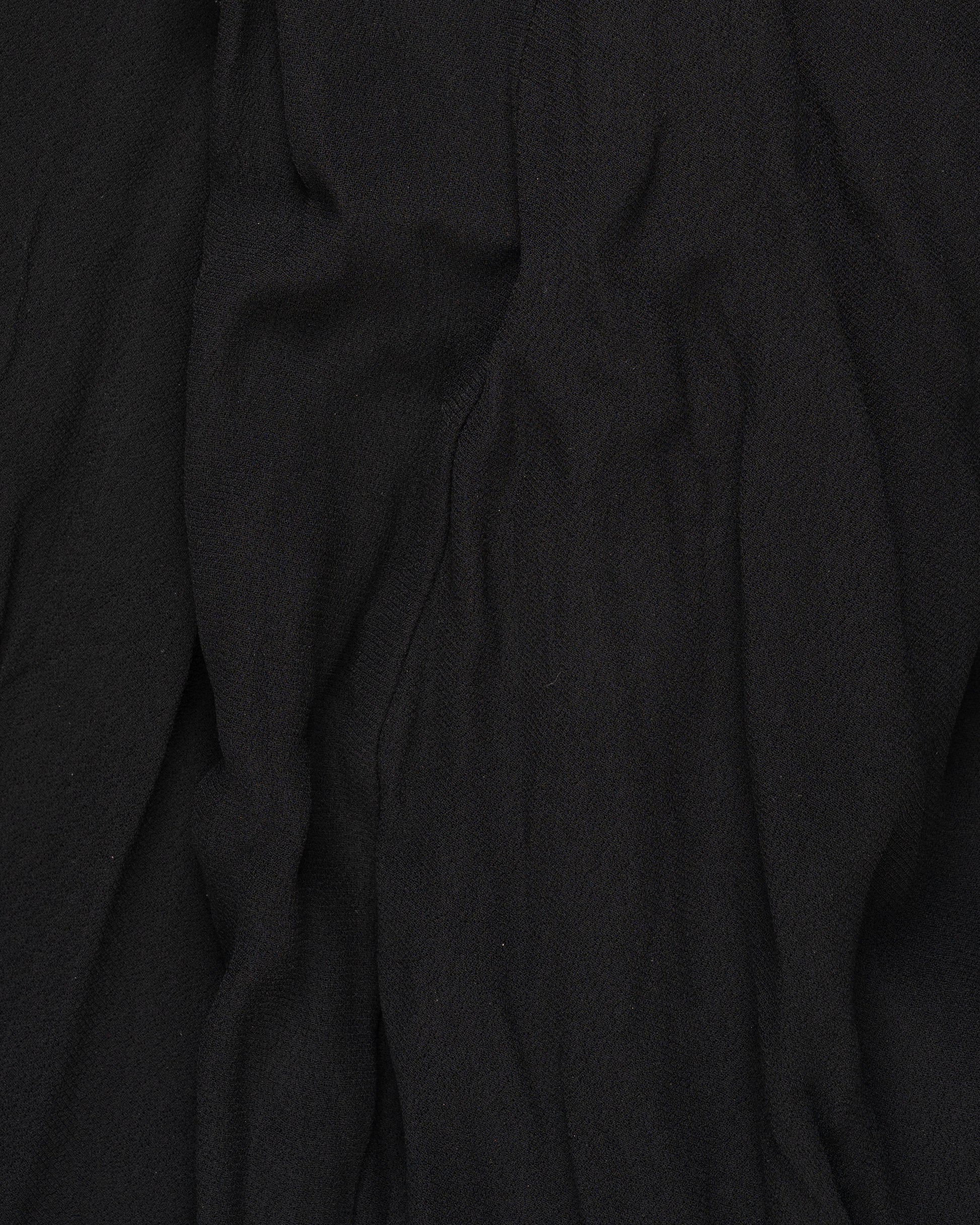 MISBHV 1-OF-1 single-shoulder ruched black dress MISBHV