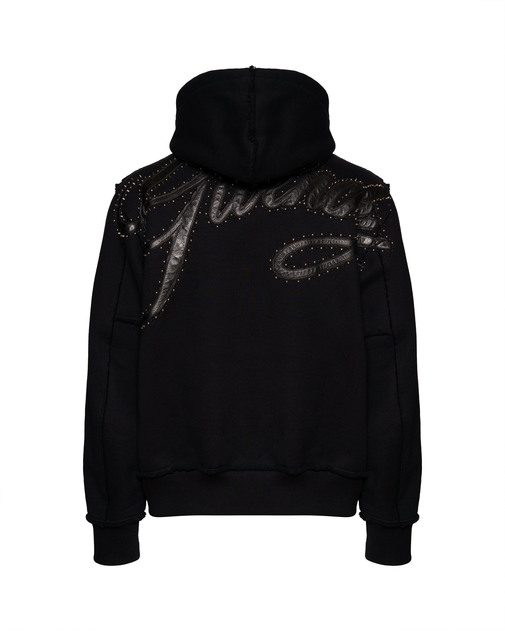 Givenchy pierced back logo hooded bomber jacket