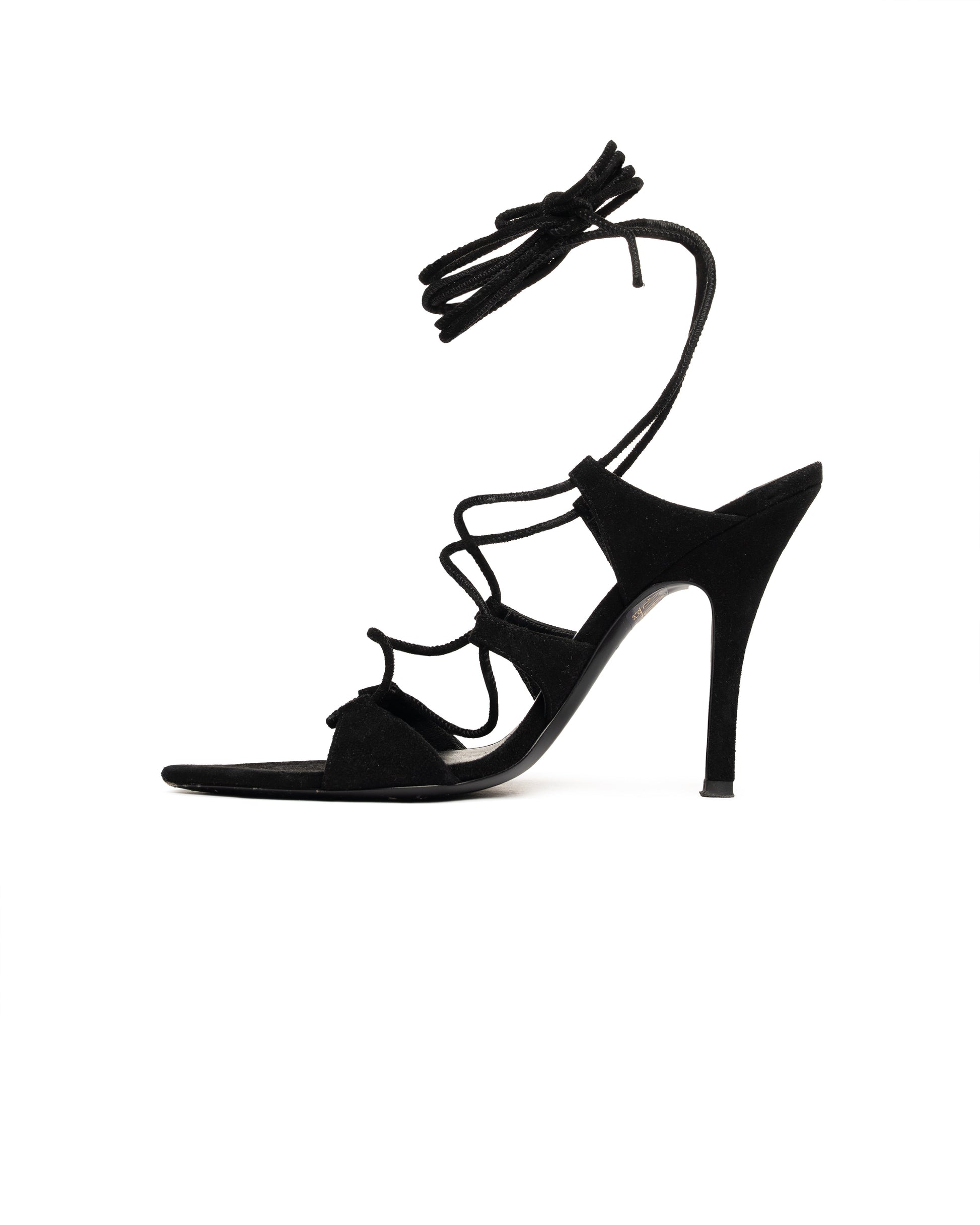 The Attico Renee lace-up ankle strap sandals The