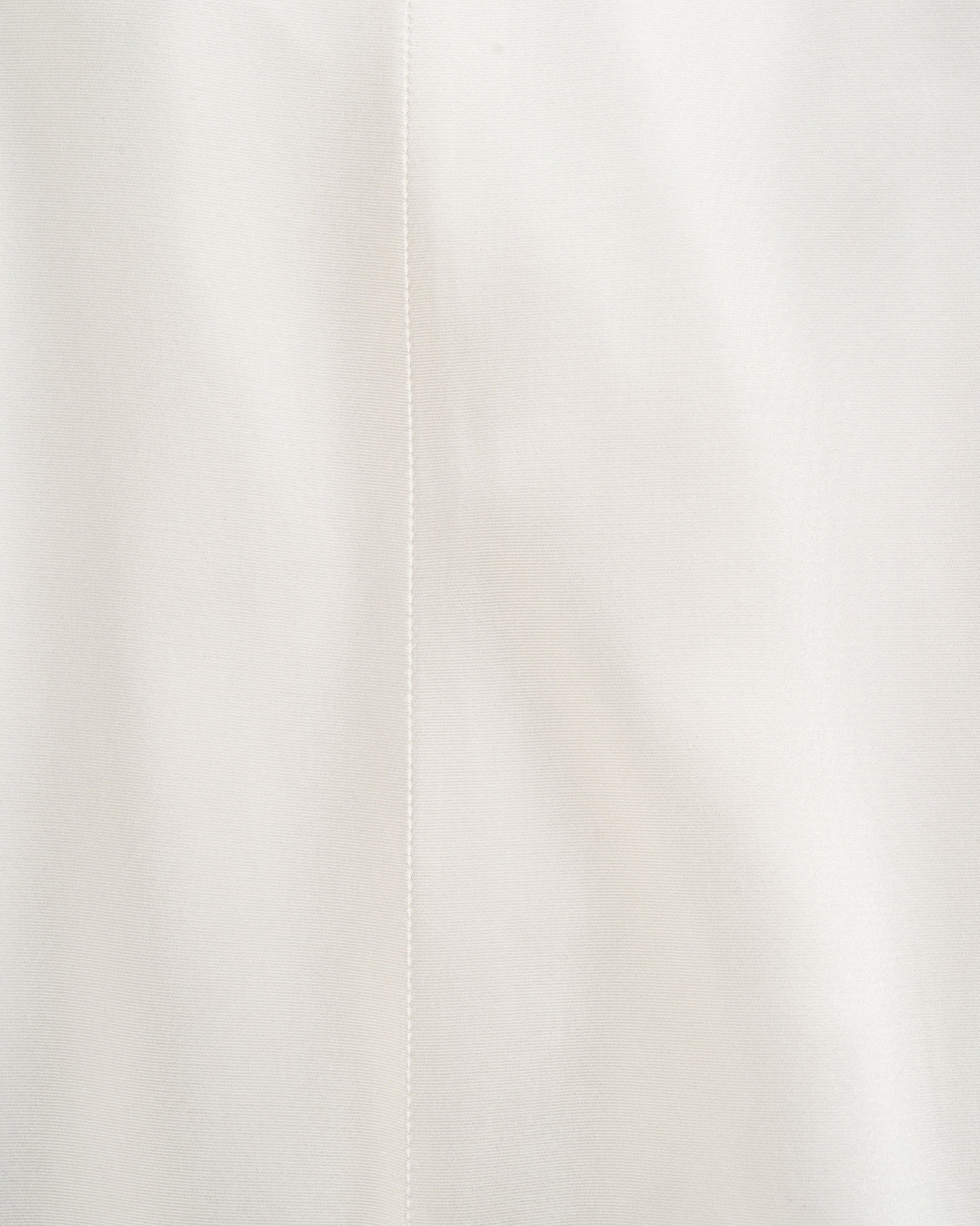 Helmut Lang Sash Ivory white double satin dress