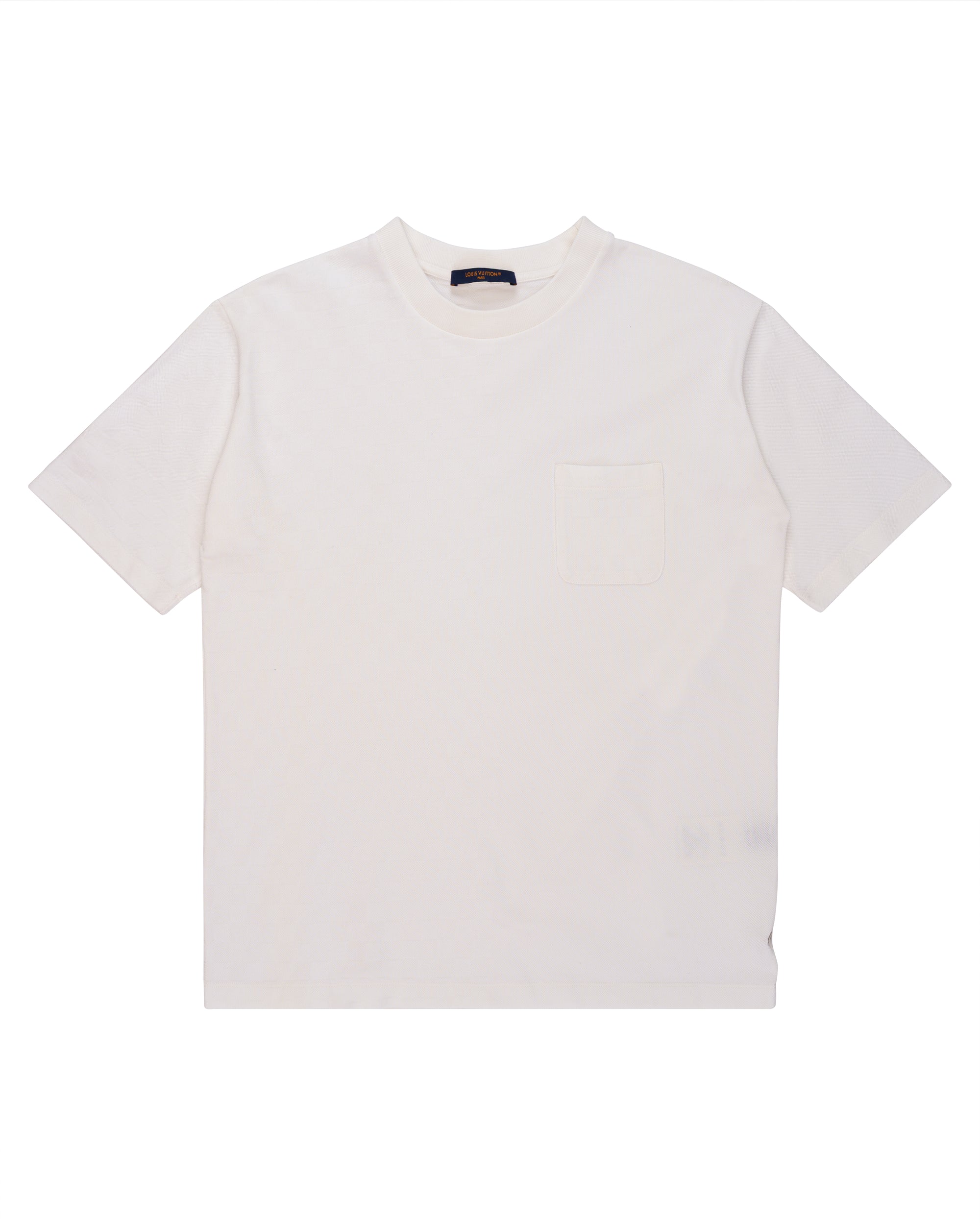 Louis Vuitton Half-Damier pocket white t-shirt