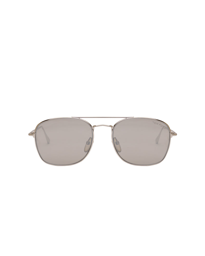 Tom Ford LUCA-02 mirror lense silver sunglasses thumbnail