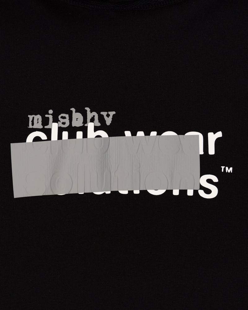 MISBHV "club wear solutions" silver tape hoodie thumbnail