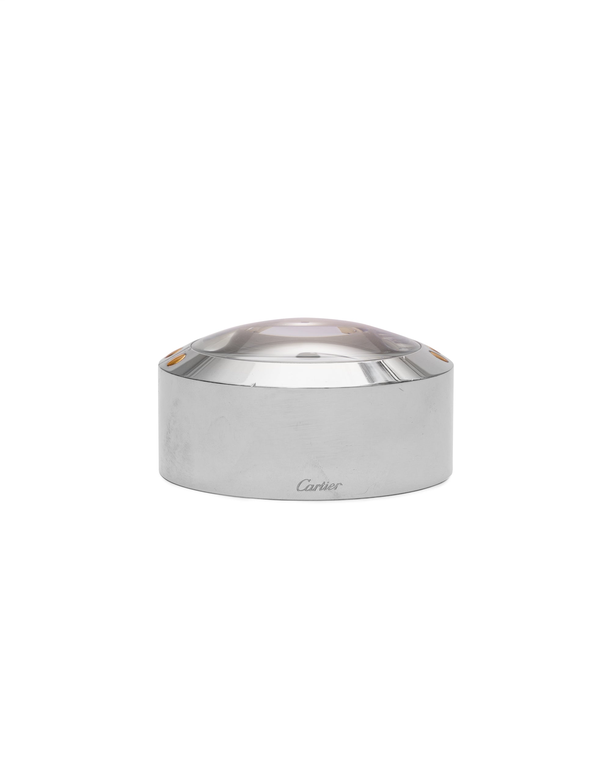 Cartier Santos sterling magnifying glass loupe