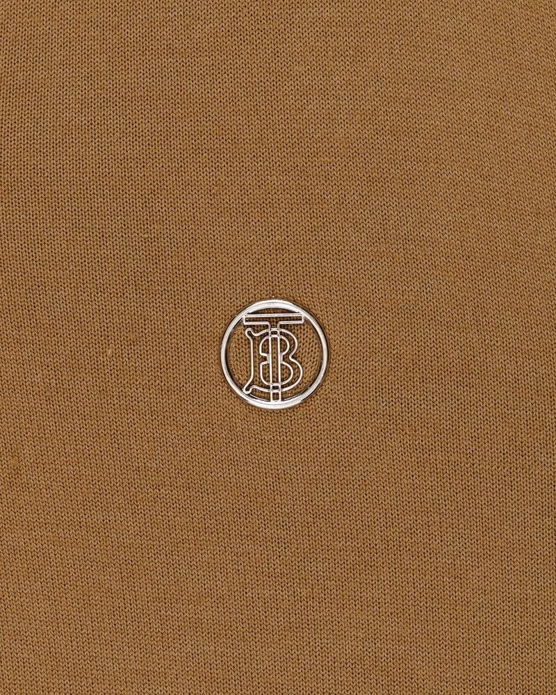 Burberry emblem-logo knitted polo-collar t-shirt thumbnail