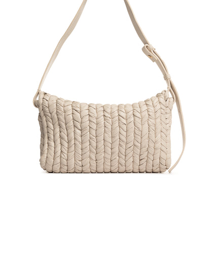 Nanushka The Square press-stud cream white shoulder bag Nanushka
