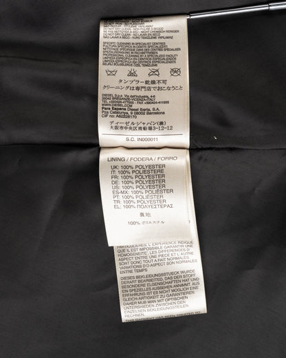 Diesel asymmetric hem mini black dress Diesel