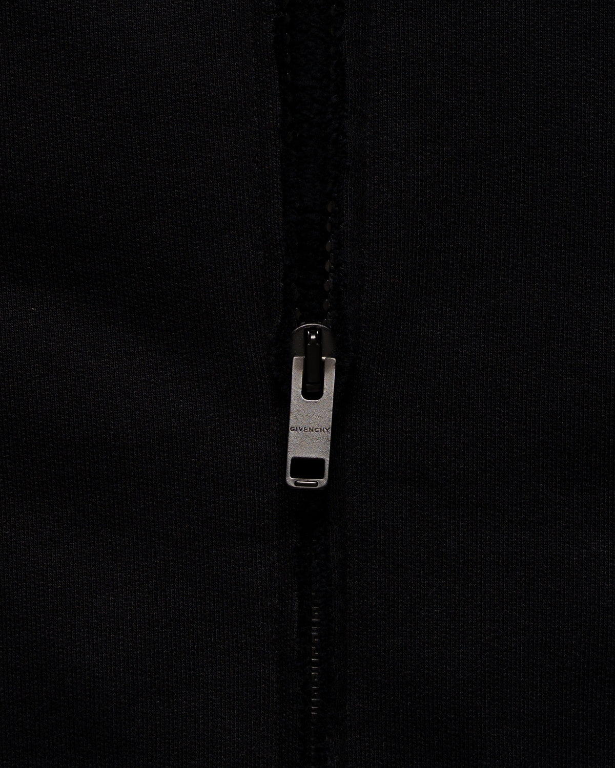 Givenchy pierced back logo hooded bomber jacket