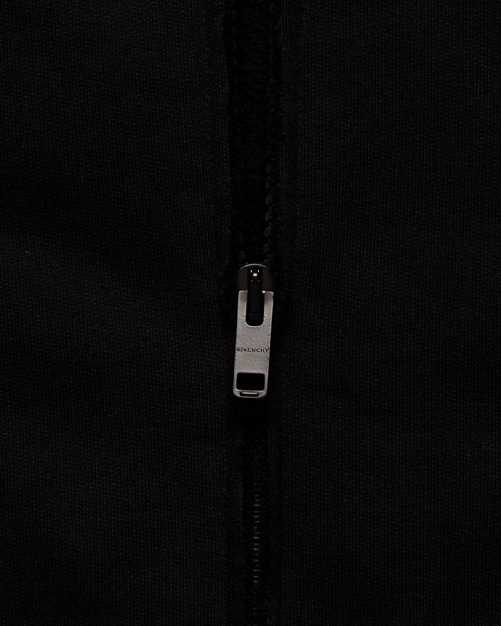 Givenchy pierced back logo hooded bomber jacket