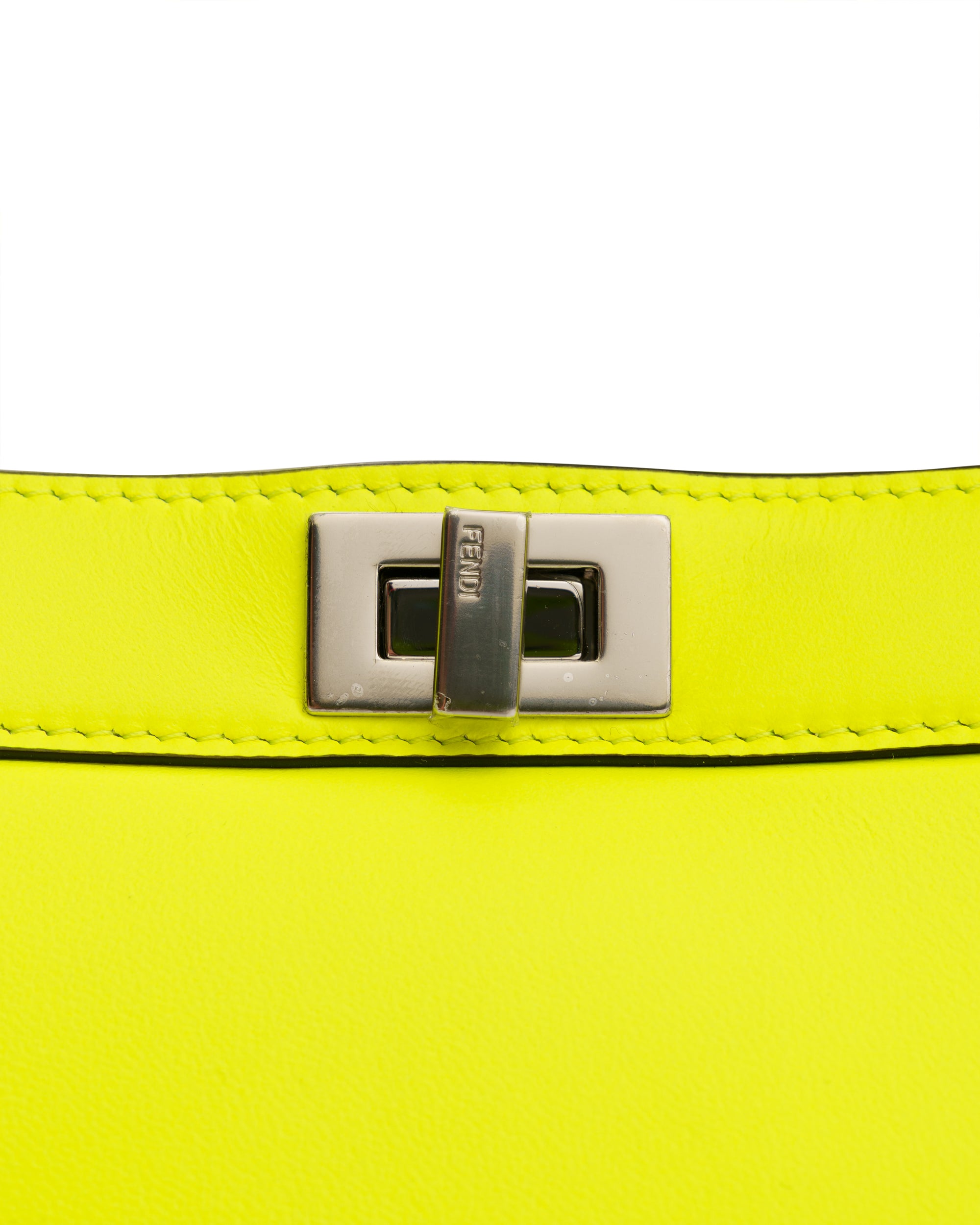 Fendi Peekaboo ISeeU Mini, neonowa żółć