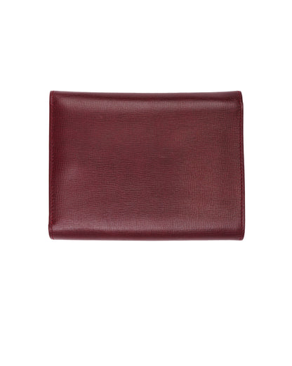 Cartier must de Cartier burgundy bifold wallet set-2