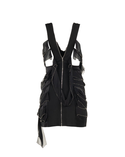 Marc Jacobs crystal-embellished silk mini dress Marc