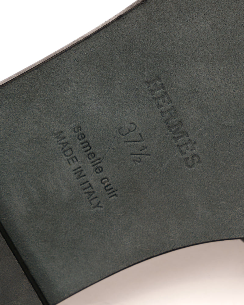 Hermès Oran black leather thumbnail