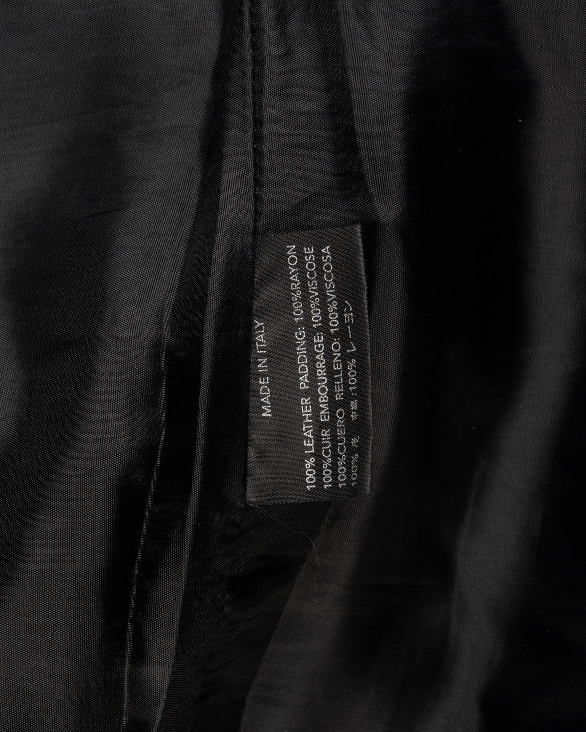 Helmut Lang Perforated black leather pants