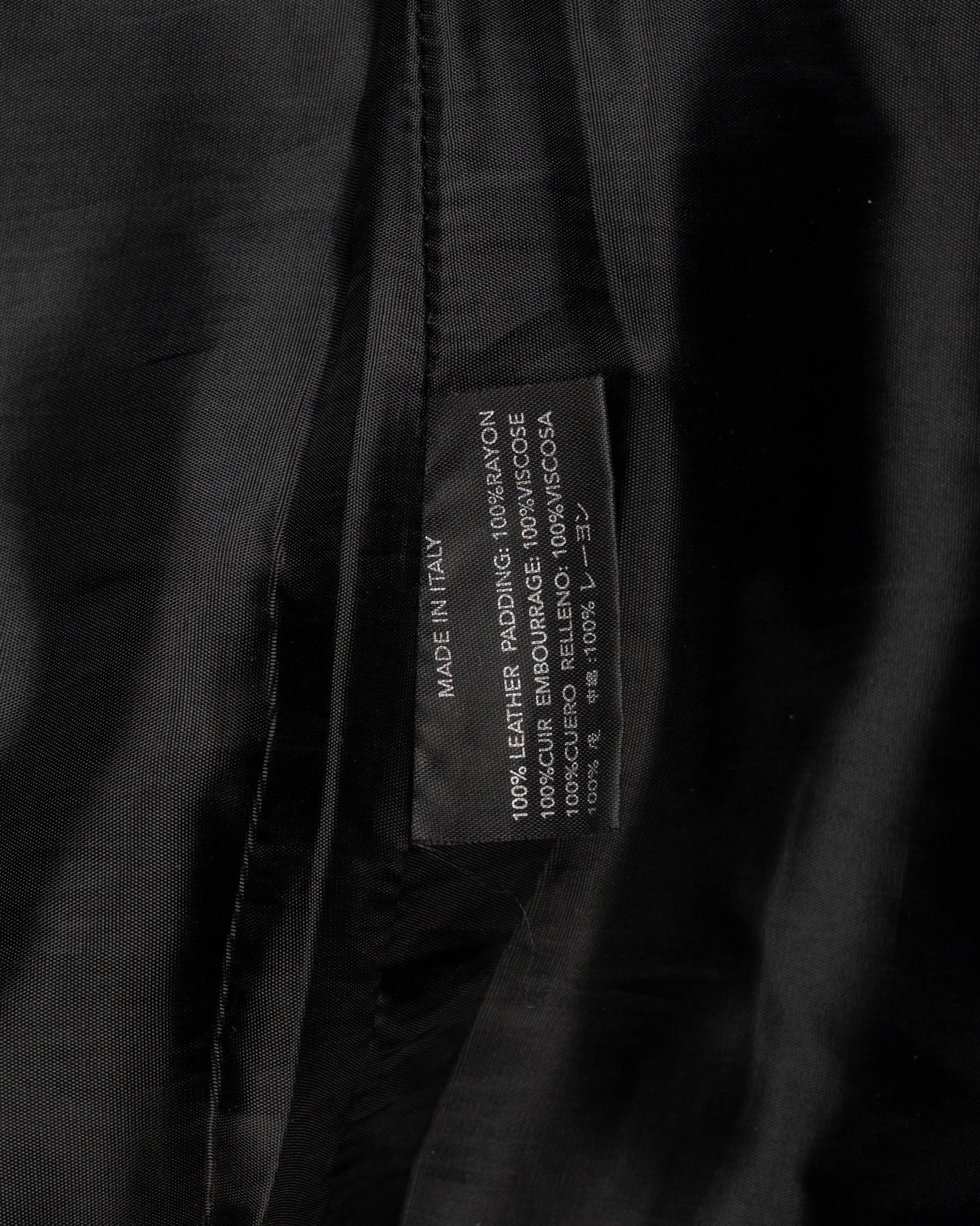 Helmut Lang Perforated black leather pants Helmut