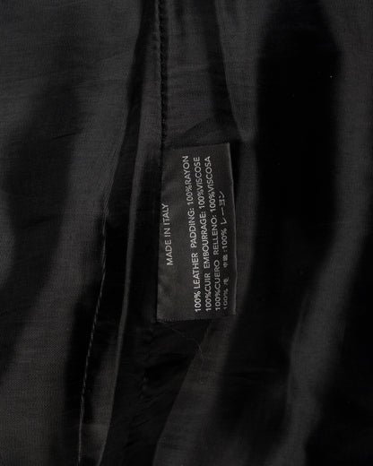 Helmut Lang Perforated black leather pants Helmut
