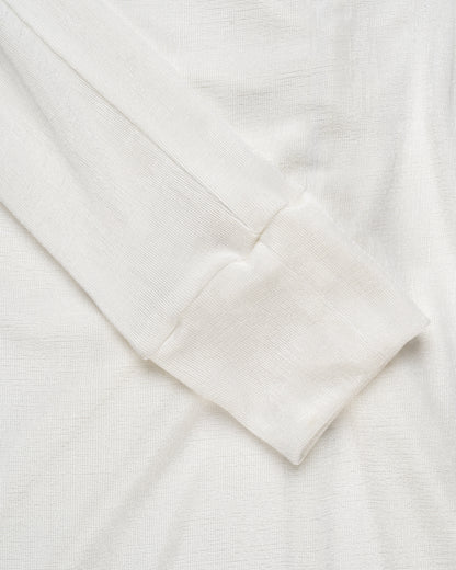 MISBHV 1-OF-1 open shoulders white long sleeve dress MISBHV
